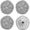 Choonjin 4 Piezas Trapo Reemplazo para Xiaomi Dreame W10 / W10 Pro Robot Aspiradora, Cabezal de Repuesto de Paño de Limpieza, Lavable Almohadilla de Trapeador, para Todo Tipo de Suelos