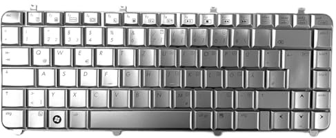 T-ProTek DEUTSCHE - Tastatur Keyboard/Silber kompatibel für HP Pavilion dv5-1040eh