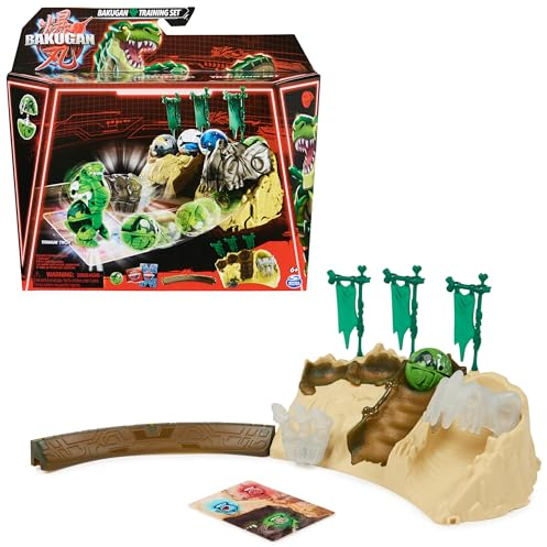 BAKUGAN Training Set mit Titanium Trox, im Dino-Clan-Motiv, individualisierbare Actionfigur, Sammelkarten und Spielset, Kinderspielzeug für Jungen und Mädchen