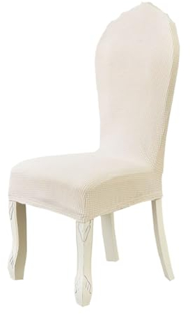 XGANGM Stretch Stuhlhussen 4er/ 2er Set Stuhlbezug Elastisch Abnehmbarer Waschbarer Runder Lehne Universal Hussen Für Stühle Stuhlüberzug Chair Cover Für Küche Restaurant Hochzeit,#5,6PCS