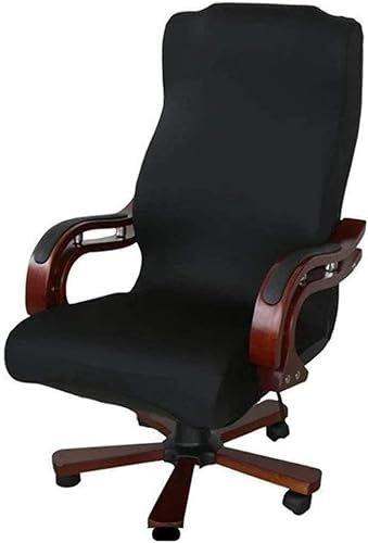 DHXYZZB Office Computer Chair Cover, Universal Replacement Removable Rotating Stretch Resilient Desk Boss Chair Cover Slipcover Office Chair Covers