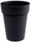 Pot de fleur rond Toscane Ø 44 x H.53 cm - Anthracite - Eda