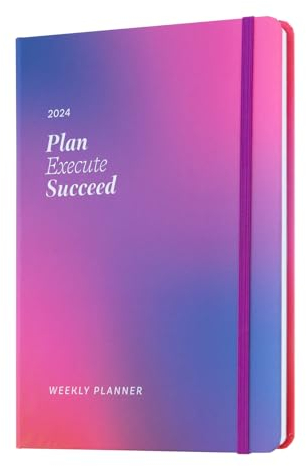 Grupo Erik Kalender 2024 Buchkalender Farben Fun Harmonie Terminplaner 2024 Planer A5 2024 Kalender A5 - Terminkalender 2024 - Jahreskalender 2024 Buch