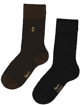 engbers Herren Herren Socke gemustert, 35986, 35986, Schwarzbraun in Größe 46