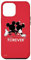 iPhone 12 Pro Max Disney Mickey and Minnie Mouse Silhouettes Forever Red Case