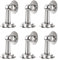 Shackcom 6pcs Türstopper Magnetisch aus Edelstahl Selbstklebend - Door Stoppers Türpuffer Türhalter für Wand- oder Bodenmontage mit doppelseitigem Klebeband oder Schraube - ohne Bohrer – Silber