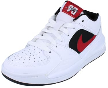 Nike Unisex-Kinder Jordan Stadium 90 Bg Sneaker, Weiß / Schwarz / Gym Red, 39.5 EU