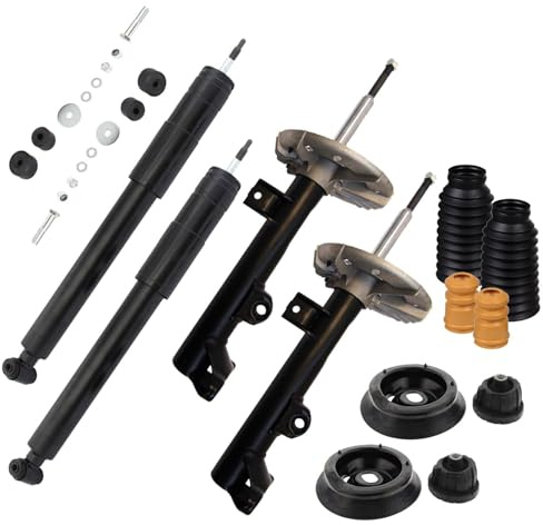 4xGASDRUCK Stoßdämpfer+Domlager+Protection Kit C Klasse W203 S203 CL203 Clk