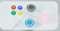 Handheld Game Console Joystick Cap Accessories For Powkiddy X55/X70 RGB20S X28, Decorative Colorful Keypad Stickers (Blue & Grey Joystick Set)