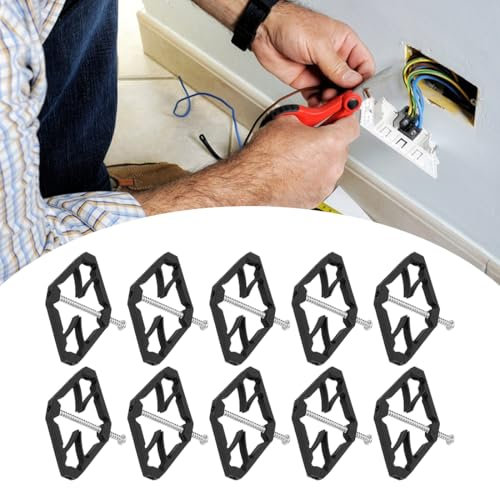 Interruptor Pared accesorios, 10 unids 86 tipo interruptor casete reparador soporte Rod electricista accesorios, montaje en pared interruptor caja reparación herramienta