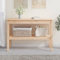 Sufrk Table console 110 x 40 x 75 cm en bois massif de pin, table console extensible, table économe en espace, design moderne et élégant, console pour maison et bureau