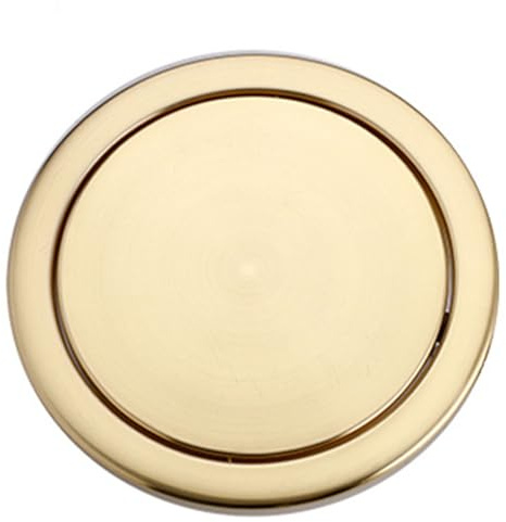 Couvercle de poubelle à rabat basculant en acier inoxydable – Solution durable et élégante pour cuisine, salle de bain, bureau – Chute de comptoir intégrée avec simple œillet rond pour une élimination