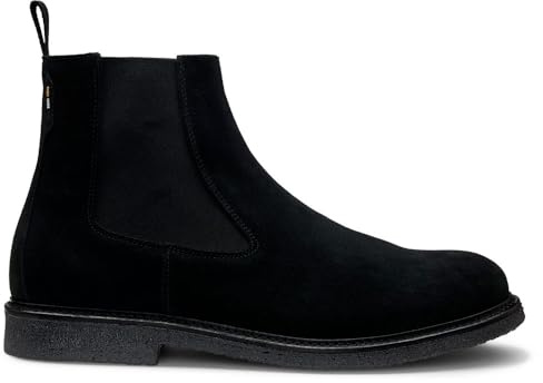 BOSS Herren Kope Cheb Chelsea Boots aus Veloursleder mit elastischen Einsätzen Größe