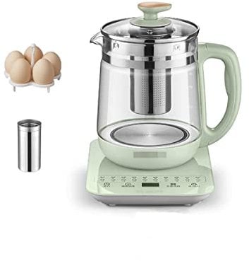 YIHANSS Elektrischer Wasserkocher, Teekessel, 1,8 l, Glas-Teekanne mit herausnehmbarem Teesieb, Multifunktions-Glas-Teekanne, Dash-Eierkocher, elektrischer Teekessel mit intelligentem Touch-Panel und