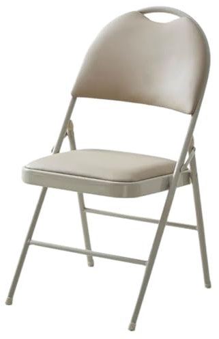 Tragbare, gepolsterte Klappstühle mit Metallrahmen, ideal für Veranstaltungen im Innen- und Außenbereich, Meetings, Konferenzen, Trainingsräume, Heimbüro, Weiß