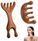 Masajeador de cuero cabelludo de madera con dos estilos diferentes cepillo masajeador cuero cabelludo diseño ergonómico para relajación y estimulación capilar masajeador cuero cabelludo masaj