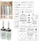 2 Blatt Nimm dir was du brauchst Kerzen Geschenk Set Kerzen Tattoos Aufkleber mit Rub On Sticker Transferaufkleber Kerzenhalter Rub Ons Mitbringsel Geburtstag Dankeschön Geschenke für Frauen Freundin