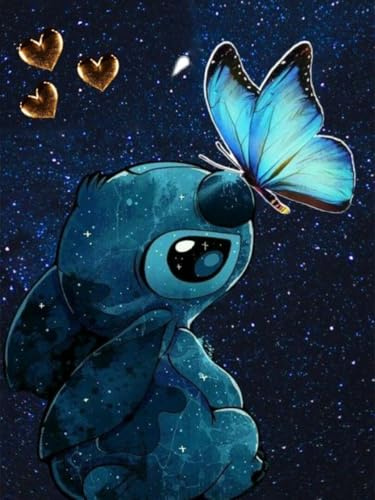 5D Stitch Diamond Painting – DIY Diamanten Painting für Erwachsene und Kinder, Kreatives Hobby für Zuhause, Entspannendes Kunsthandwerk für Anfänger und Wanddekoration und Geschenk 30x40 cm