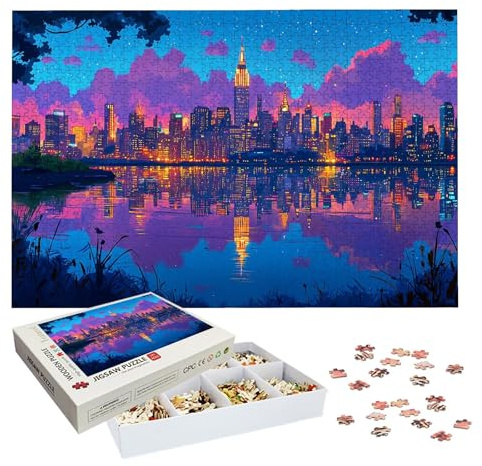 Puzzle 4000 Teile, New York Puzzle 4000 Teile Erwachsene, Klassische Puzzles Landschaft, Holzpuzzle Erwachsene, Puzzlespiele für Die Ganze Familie, Geschenke für Frauen, Geschenke für Männer, -7295