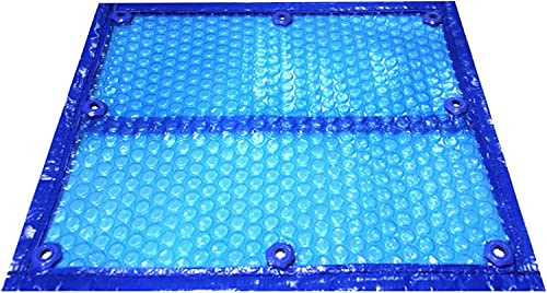 Couverture de Piscine Solaire, Isolation de la Poussière et de la Chaleur Film de Protection pour Piscines avec Bord, pour Piscines Hors Sol(4x7m(13ftx23ft))