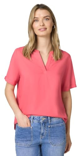 Street One Damen Kurzarm Bluse mit Turn-Up