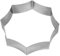 Lares Backform/Backrahmen Rosette - aus Federbandstahl - Ø ca. 27cm, H: ca. 7cm - Made in Germany