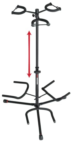 Gator Frameworks Adjustable Triple Guitar Stand, Holds (3) Electric or Acoustic Guitars, (GFW-GTR-3000)