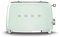 Smeg TSF01PGUK 2 Slice Toaster, Extra Wide Slots, 3 Pre-Set Options, 950W, Pastel Green