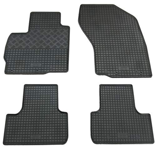 Gummi Fußmatten Set, 4teilig, Gummifußmatten Gummimatten Matten
