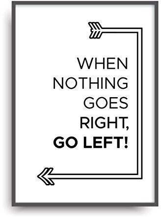 ALEMARG Kunstdruck Nothing GOES Right Fine Art Poster Print Plakat Moderne Vintage Deko Bild ungerahmt DIN A4 Geschenk