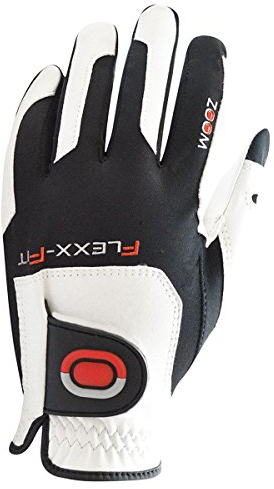 Zoom-Tour Flexx-Fit Golf-Handschuh MLH - Weiß/Schwarz/Rot - Pack of 1