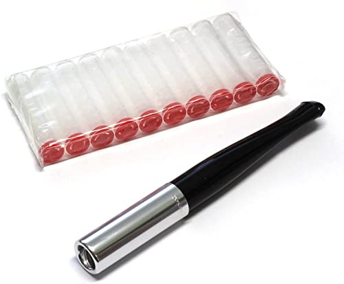 Porte-cigarette Denicotea avec EJECTOR Couleur Noir et Argent + 10 filtres