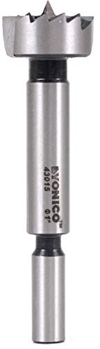 Yonico 43015S 1-Inch Diameter Steel Forstner Drill Bit 3/8-Inch Shank