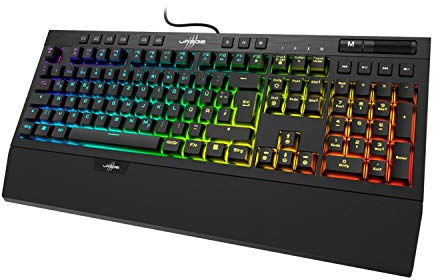 uRage Gaming-Keyboard “Exodus 900 Mechanical”, schwarz, mechanische Tastatur, Qutemu Brown Switches, 50 Mio. Anschläge, Full Anti-Ghosting mit N-Tasten-Rollover, 45 x 17,5 x 4 cm