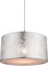Hängelampe Wohnzimmer Vintage Pendelleuchte Esstisch Modern Grau Hängeleuchte Schlafzimmer Lampenschirm Stoff Silber Pendellampe Esszimmer Flur Rund 40 x 140 cm