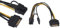 ISTARCOMPUTER Câble Adaptateur d'alimentation pour Carte vidéo S-ATA 15 Broches Mâle vers 8 pin Mâle