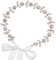 SWEETV Strass Braut Stirnband Kristall Hochzeit Kopfschmuck Gold Haarschmuck für Braut Brautjungfer Blumenmädchen