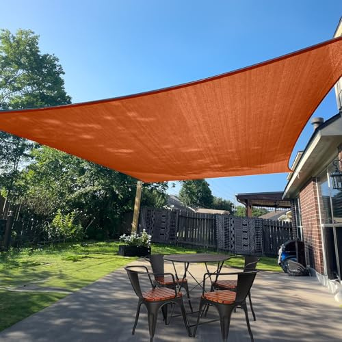 SUNLAX Toldo Parasol Rectangular Rojo de 8 x 10 pies para Patio al Aire Libre, pérgola, toldo, Velas, Bloqueo UV, Cubiertas de canovas