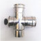 Raccordo a T 90° con Ispezione - Accia Inox 304-5Dc - Stufa pellet - Camino - Canna fumaria (Acciaio inossidabile, 80 mm)