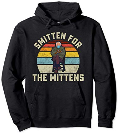 Geschlagen für die Handschuhe Bernie Sanders Lustige Meme Pullover Hoodie