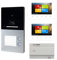 Voxura Domo Video Türsprechanlage Gegensprechanlage 2-Familien Komplett Set Touchscreen Außenstation RFID Bluetooth Aufputz