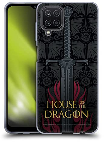 Head Case Designs Offizielle House of The Dragon: Television Series Schwert Graphics Soft Gel Handyhülle Hülle kompatibel mit Samsung Galaxy A12 (2020)