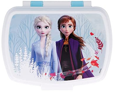 Frozen II Blue Forest Sandwich Lunch Snack Box Niños Escuela