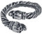 Alchemy Gothic Battle Ring Damen Ring Farbe Silber L-XL Zinn