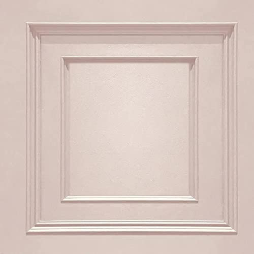 Soft Pink Amara Wood Panel Wallpaper Heavy Weight Vinyl A7377