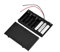 Plastic Battery Storage Box, 12V Battery Holders Portable 8pcs AA Battery Holder Case with ON/OFF Switch and Fastening Cable Ties,13cm x 7.3cm x 2 cm