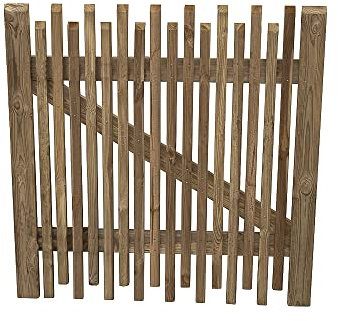 Forest Garden Contemporary Picket Gate 3ft (0.90m)