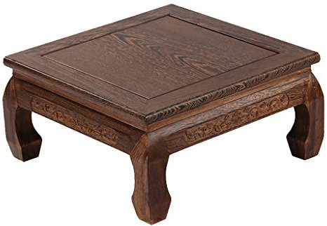 Niedriger Tisch, Betttisch, Holztisch, Boden ist nicht leicht zu zerkratzen, einfach zu verwenden, schmutzabweisend, allein leben, modisches Wohnzimmer, Bett und Sofa, Mahagoni, Breite 41 cm, Feito na