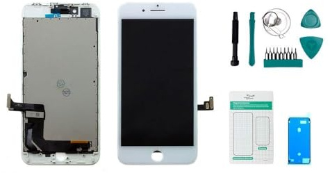 kaputt.de Display kompatibel mit Apple iPhone 8 Plus weiß Set