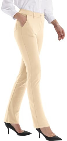 Fiita Damen Yogahosen Gerade Geschnittene Für Yoga Trainingshosen weites Bein bunt yogahose Damen lang 4 Hosentaschen in kapat X-Large